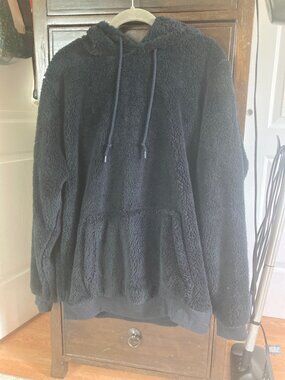 Jill Martin Faux Fur Hoodie BLACK